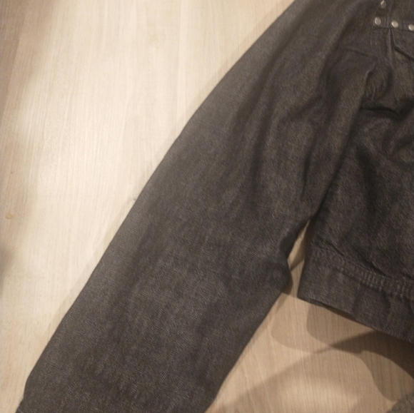 Sexy vintage  jean jacket black - Picture 3 of 7